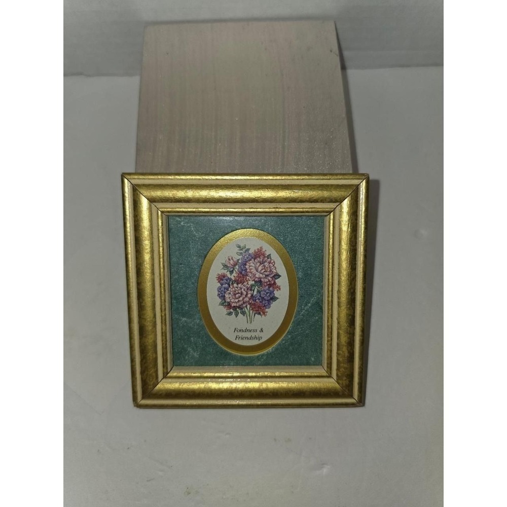 vintage 1993 Heartfelt Collection mini framed print "Fondness & Friendship